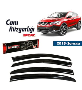 Nissan Qashqai Mugen Cam Rüzgarlığı 2015 sonrası 4'lü Sunplex (Beyaz)