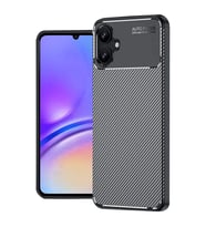 Samsung Galaxy A06 Kılıf Auto Focus Karbon Kapak - Siyah