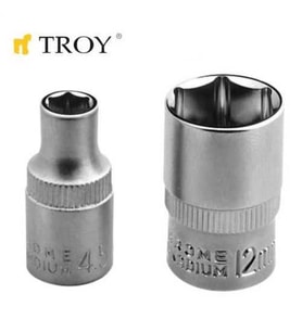TROY 26153 1/4” Lokma (Ölçü 14mm-Çap 19,8mm-Uzunluk 25mm) (Metal)