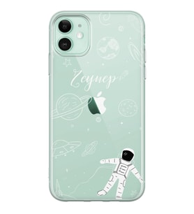 Apple Uzay Boşluğu Tasarımlı Şeffaf Telefon Kılıfı