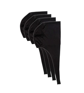 4 Adet Tesettür Bone Bağcıklı Likralı Siyah