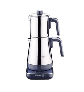 KORKMAZ A850-03 MODERNA ELEKTRİKLİ ÇAY MAKİNESİ (GRİ/KROM) (Metal)