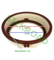Nurge Plastik Punch Kasnağı (TAKIM) - Panç Nakış Kasnağı - 177x228mm - 56mm (2 ADET KASNAK DAHİLDİR) NO:180-2