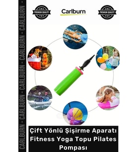 Özel Üretim Kaliteli Pratik Dayanıklı Çift Yönlü Şişirme Aparatı Fitness Yoga Topu Pilates Pompası