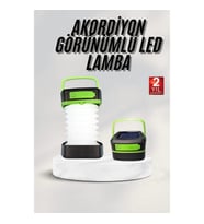 Mey İthalat® Katlanabilir Kamp Lambası Akordiyon Lamba Şarjlı 3 Kademeli Solar