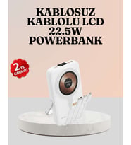 Kablosuz ve Kablolu Şarj Destekli Taşınabilir Powerbank