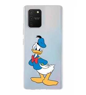 Samsung Galaxy A91  Kapak Donald Duck Tasarımlı Şeffaf Silikon Kılıf