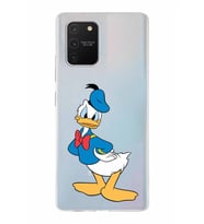 Samsung Galaxy A91  Kapak Donald Duck Tasarımlı Şeffaf Silikon Kılıf