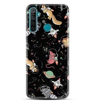 Realme 5i 5 Pro 6i 7 Pro 8 Kılıf Desemli Silikon Planet Animals 1771