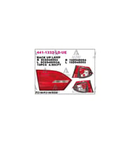 Esse Otomotiv Jetta 11- İç Sağ Stop Lambası - DPO-441-1332R-LD-UE - 5C6945094A