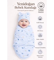 %100 Pamuk Cırt Cırtlı Kundak 0-3 Ay Penye Kumaş