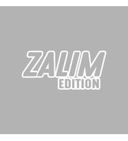 Zalim Edition Araba Sticker siyah 17x8 CM (Beyaz)