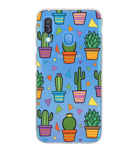 PrintiFy Samsung Galaxy A40 ile Uyumlu Water Color 4  Kamera Korumalı Şeffaf  Kılıf