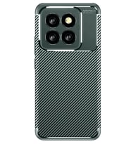 Newface Xiaomi Mi 14T Pro Kılıf Auto Focus Karbon Kapak - Koyu Yeşil