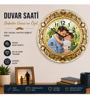 Dekorlu Saat resim baskılı-baskısız