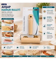 AHŞAP HAMUR RULETİ METAL GÖVDE