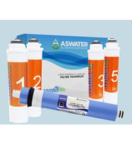 Waterfil İçin Tak Çevir 5'li Filtre Takımı 80GPD LG Membranlı