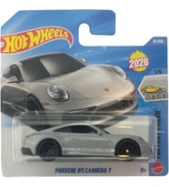 Hot Wheels - Porsche 911 Carrera T - Factory Fresh 1/5 - Jjh33 - Short Card - Gümüş Metalik - Lisans