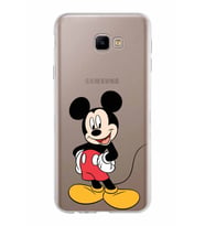Samsung Galaxy J4 Core Kapak Mickey Mouse Tasarımlı Şeffaf Silikon Kılıf