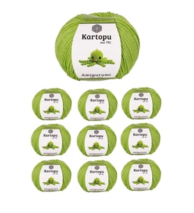 10 Adet Amigurumi El Örgü İpi 50gr 404
