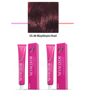 2 li Set Premium 55.46 Büyüleyici Kızıl - Kalıcı Krem Saç Boyası 2 X 50 g Tüp