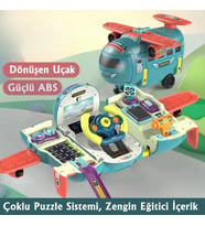 Minio Baby - Sesli Işıklı Uçak Simülasyon Oyuncak - Eğitici Oyuncak - Pilot Olacak Çocuk (Çok Renkli)