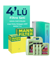 MANN Mazda BT-50 2.5 Dizel Filtre Bakım Seti Liqui Moly Motor Yağlı (2007-2015) 4 Lü