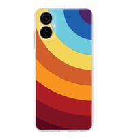 PrintiFy Tecno Camon 19 Neo Uyumlu Kamera Korumalı Renk Cümbüşü A Tasarımlı Şeffaf Silikon Kılıf