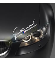Bmw M Motorsport Sport Mind Kaput Far Oto Sticker Yapıştırma Etiket Çıkartma