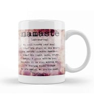 Namaste Yazı Meditasyon 03 Kupa Bardak Porselen