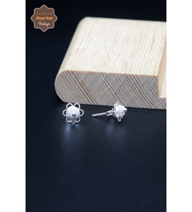 Kişniş Bereket Tasarım 925 Ayar Gümüş Telkari Kadın Küpe 201023955