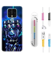 Tecno Camon 16 18P Pova 3 Pova Neo Kılıf Kablo Koruma Spiral Silikon Thunder Play 1760