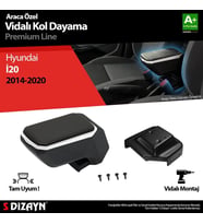 Hyundai İ20 Uyumlu Kol Dayama Kolçak ABS Vidalı Gri 2014-2020 A+Kalite Parça