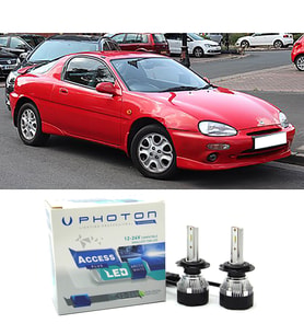 Mazda MX3 Led Xenon Uzun + Kısa Far Ampulü H4 Access Yeni Seri Beyaz