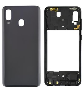 Samsung Galaxy A40 - SM-A405F FULL Kasa Arka Kapak Takım SİYAH