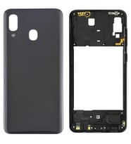 Samsung Galaxy A40 - SM-A405F FULL Kasa Arka Kapak Takım SİYAH