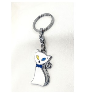 Metal Kedi Figürlü Anahtarlık, Hediyelik Kedili Anahtarlık