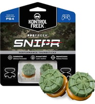 Cosmostech Kontrolfreek FPSFREEK SNIPR PS5/PS4 Uyumlu Analog Başlık Thumbsticks - Performans Yükseltici ve Koruyucu (Yeşil)