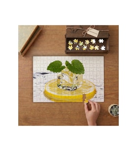 Limon - Buz Küpü - Nane Tasarımı 240 parça Ahşap Puzzle Ahşap Kutuda MP01828