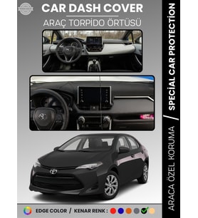 TOYOTA COROLLA (2019+) TORPİDO ÖRTÜSÜ E210 KASA HAYALET EKRANSIZ ANALOG GÖSTERGELİ TORPİDO KORUMA
