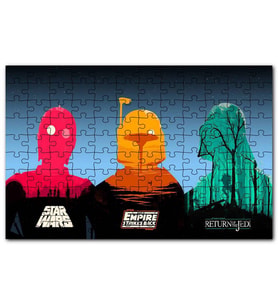 Cakapuzzle Star Wars Orijinal Üçlemesi Puzzle Yapboz MDF (Ahşap) (120 Parça)