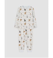LCW Kids Mavi Bisiklet Yaka Erkek Çocuk Pijama Takım