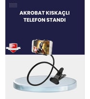 Güçlü Mandallı Akrobat Telefon Tutucu Masa Araç Uyumlu