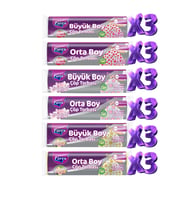 Büzgülü Çöp Torbası Kokulu Büyük ve Orta Boy 18 Paket