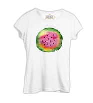 Eat when Summer - Karpuz Beyaz Kadın Tshirt
