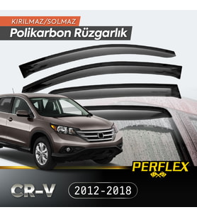 Honda CR-V 2012-2018 Cam Rüzgarlığı V2 Düz (Çok Renkli)