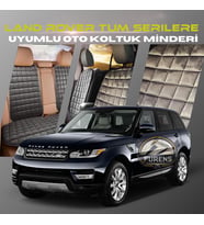 Land Rover Tüm Serilere Uygun Antrasit Renk Tay Tüyü Cepli & Terletmez Sırtlı Oto Koltuk Minder Seti - Koltuk Koruma Kılıfı (ÖN & ARKA TAM SET)