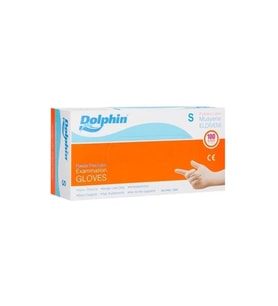 DOLPHİN PUDRASIZ LATEKS MUAYENE ELDİVENİ SMALL 100LÜ