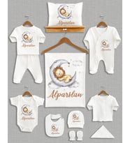 Bebeqon İsme Özel 11'li Organik Hastane Çıkışı Seti