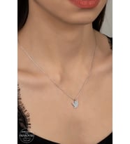 SWAROVSKİ CRYSTAL KUŞ  925 AYAR GÜMÜŞ KOLYE
